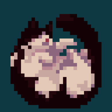 tiny image 3. my cat madeline, curled up and asleep.