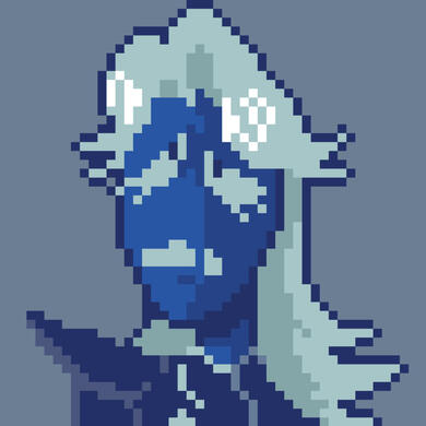 tiny image 1. rouxls kaard from deltarune. he looks sad and pathetic.